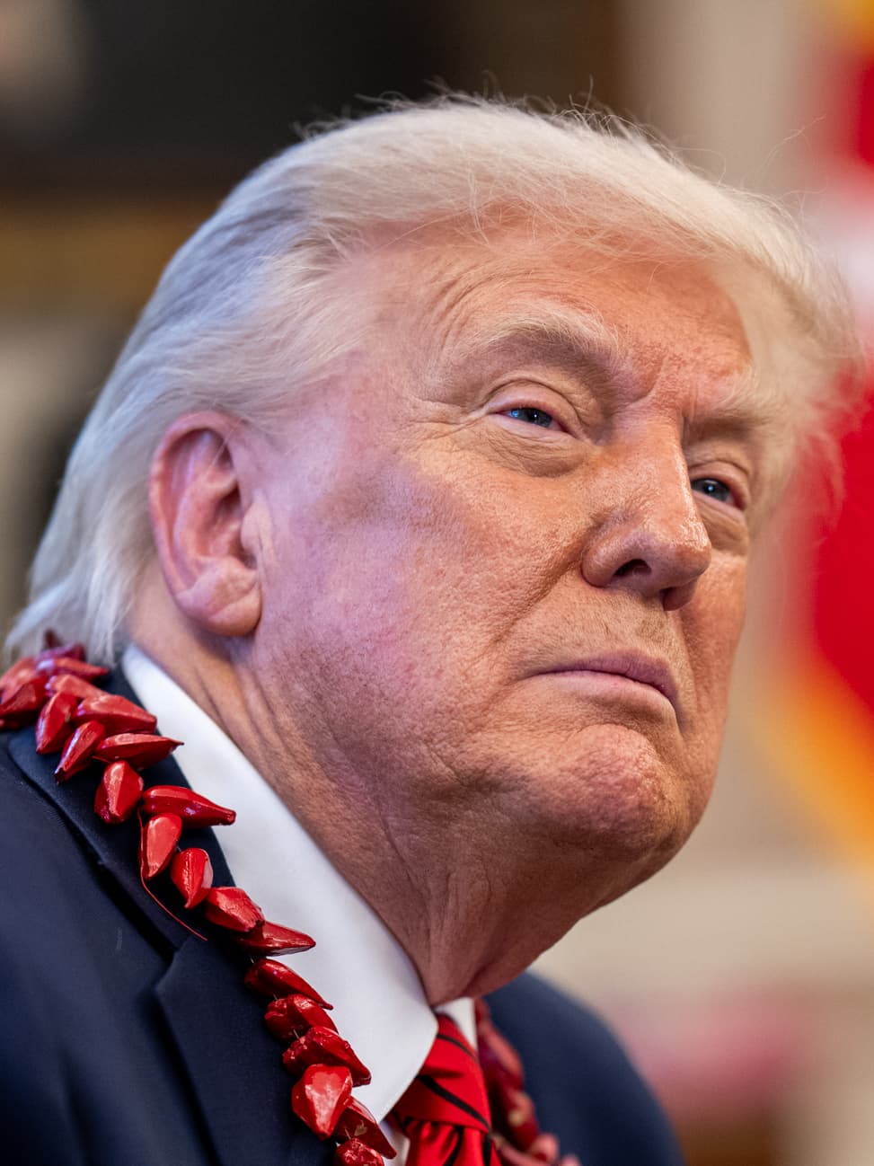 Donald Trump durante un intervento pubblico